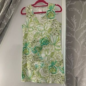 Vintage Shift Dress Hawaiian Floral Print